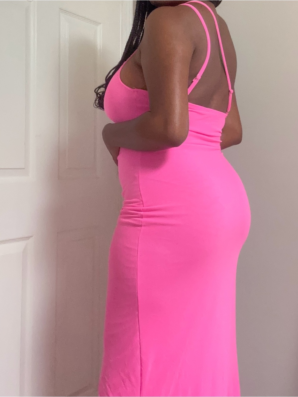 Women’s Pink Bodycon Maxi Dress